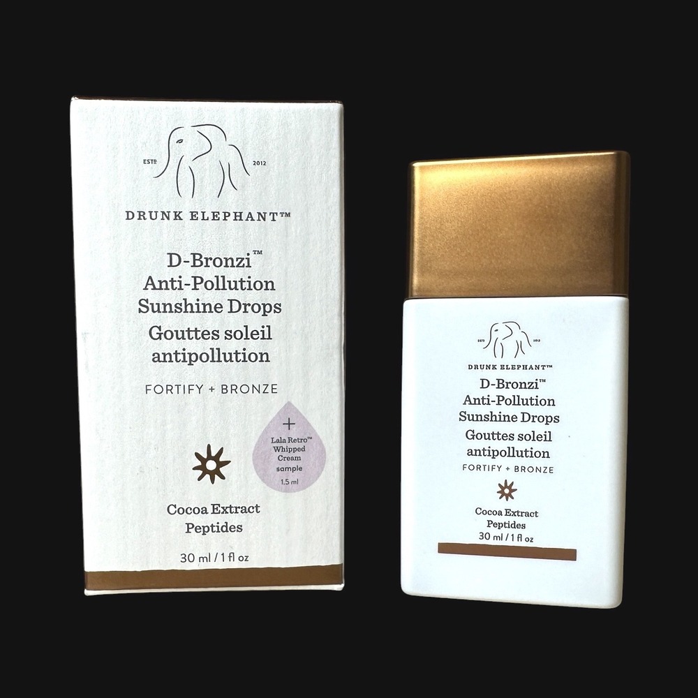 Drunk Elephant D-Bronzi Anti-Pollution Sunshine Drops 30ml Bronzing Serum New